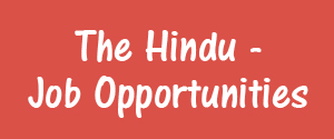 The Hindu, Bangalore - Job Opportunities - Job Opportunities, Bangalore