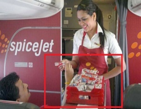SpiceJet India Airlines-Inflight Sampling Advertising-Option 1 SpiceJet India Airlines-Inflight Sampling Advertising-Option 1