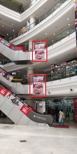 Drop Down - 7 W x 4 H Ft - Right side Escalator Dropdown Drop Down - 7 W x 4 H Ft - Right side Escalator Dropdown