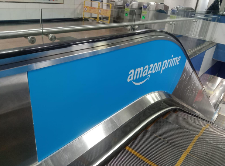 Escalator branding Escalator branding