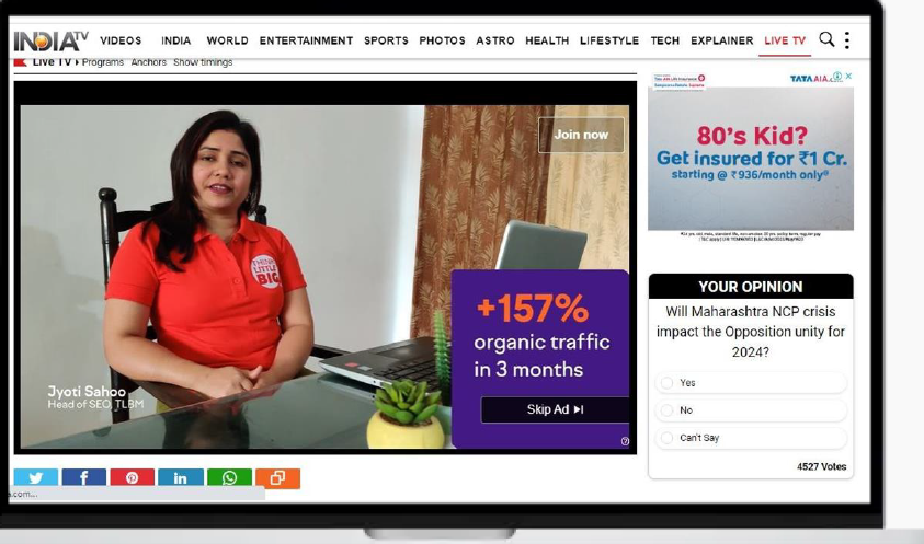 India Tv Online India Tv News Live Video India TV Advertising Cost