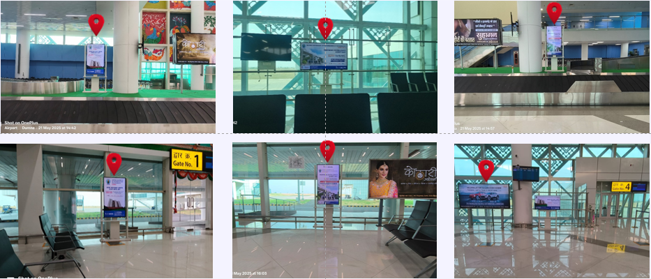 Across departure and Arrival Area (Boarding Gate & Baggage Belt) Across departure and Arrival Area (Boarding Gate & Baggage Belt)